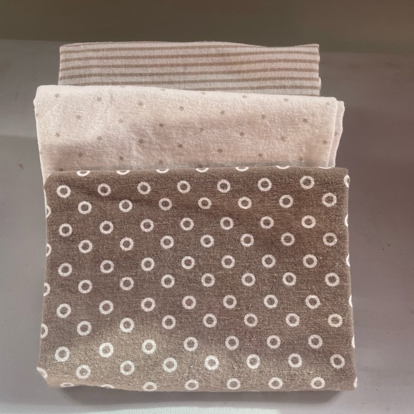 Other - New Swaddle Blankets Brown and White-Gender Neutral-set of 3